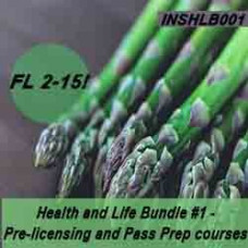 Florida: 60 hr Prelicensing Bundle - Health and Life Prelicensing and Pass Prep Cram Courses Bundle #1