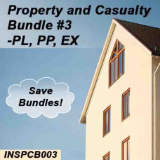 Florida: 200 hr Property and Casualty Pre-Licensing Course Plus Pass Prep and Practice Exam - Bundle #3