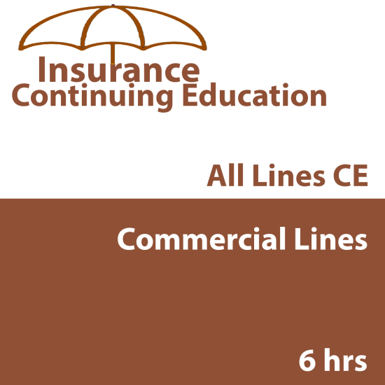 6hr CE - Property and Casualty Insurance - Commercial Lines 6hr CE - Property and Casualty Insurance - Commercial Lines